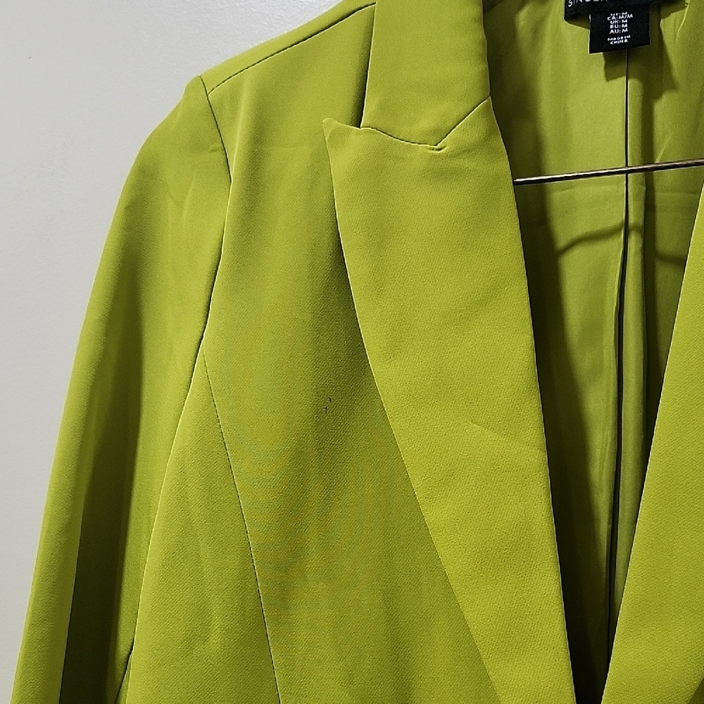 Vibrant Lime Green Blazer Chic and Modern Look He has that little spot. - Picture 7 of 10